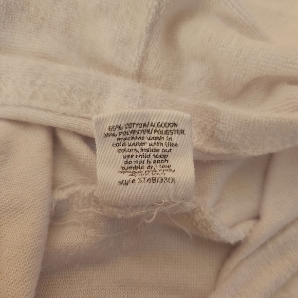 Starting Out Terry Short Sleeve Coverup with a hood 12/18 month white - Picture 3 of 4